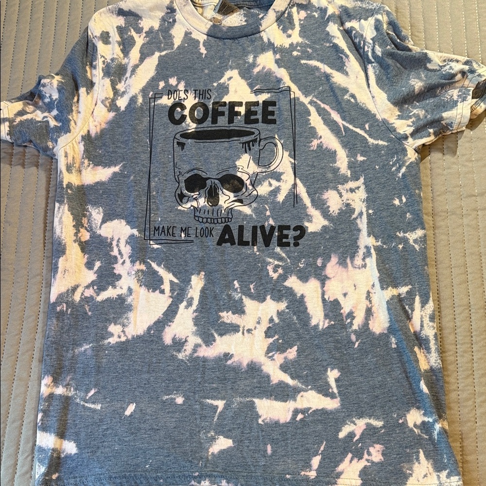 Graphic Tie-Dye Coffee T-Shirt